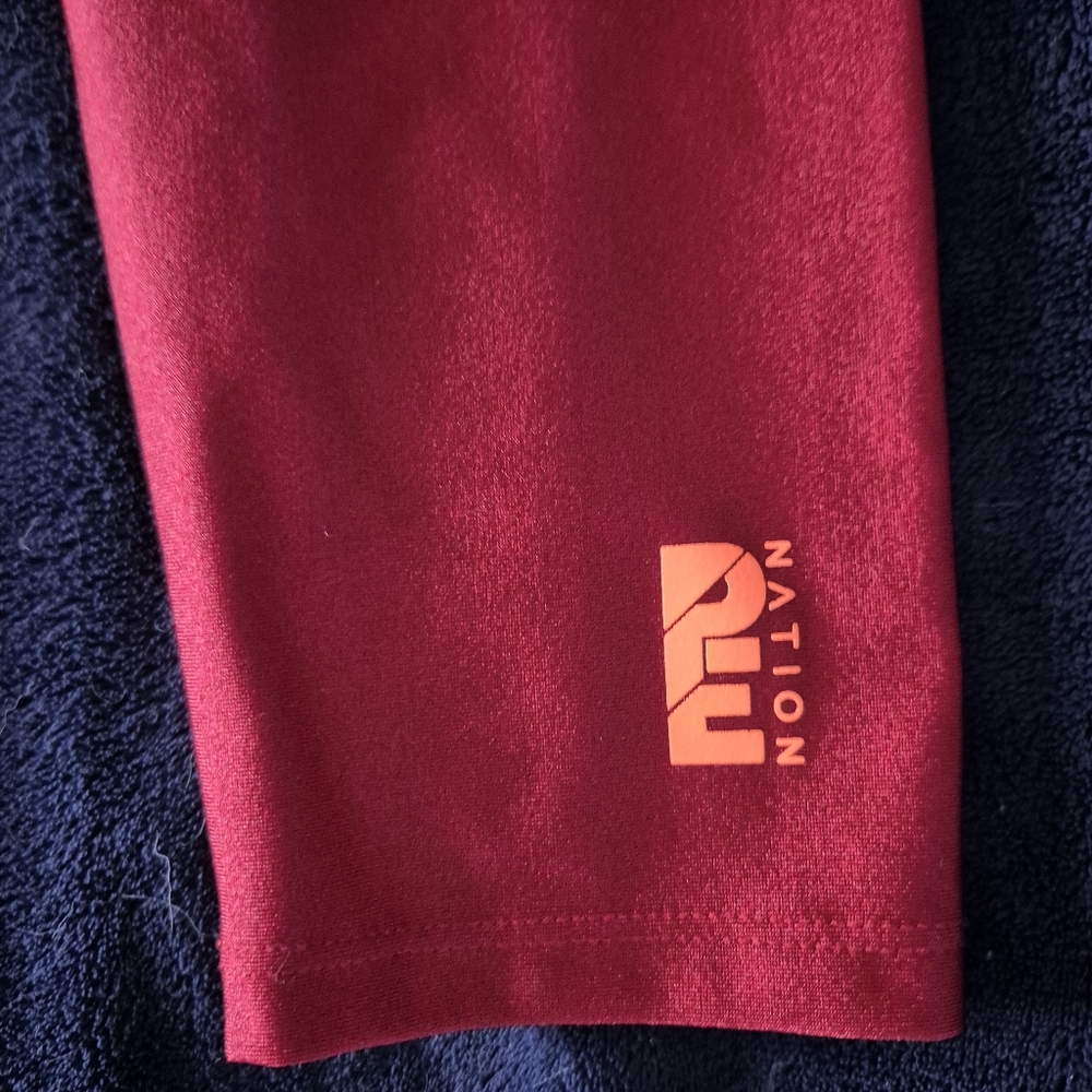 P.E Nation Red Raspberry Compression Leggings - Picture 3 of 5